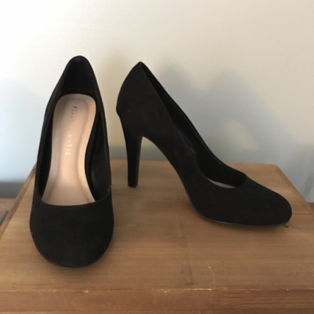 Black Kelly and Katie Heels - Size 7